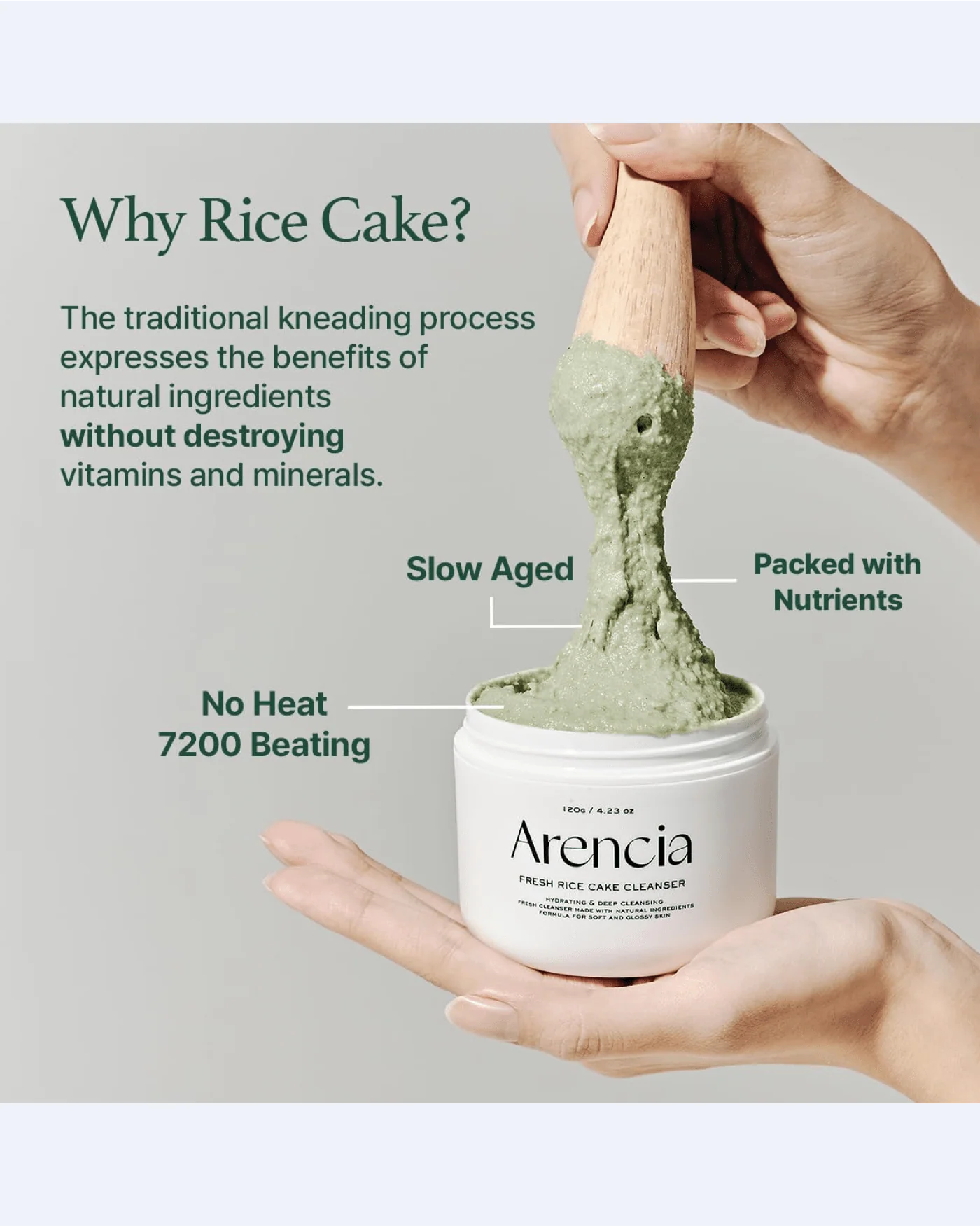 Fresh Green Rice Mochi Cleanser - Image 5