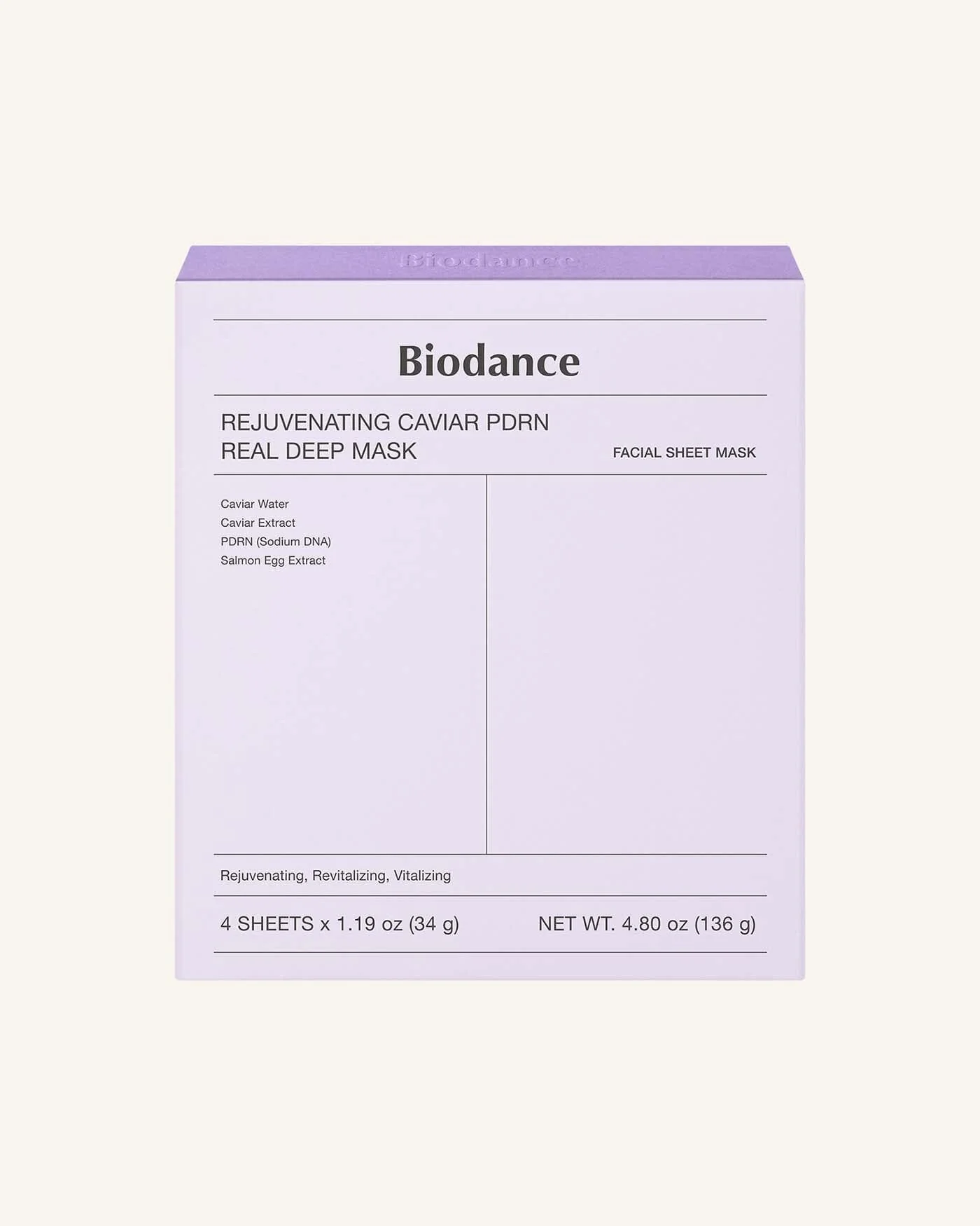Rejuvenating Caviar PDRN Real Deep Mask - Image 3