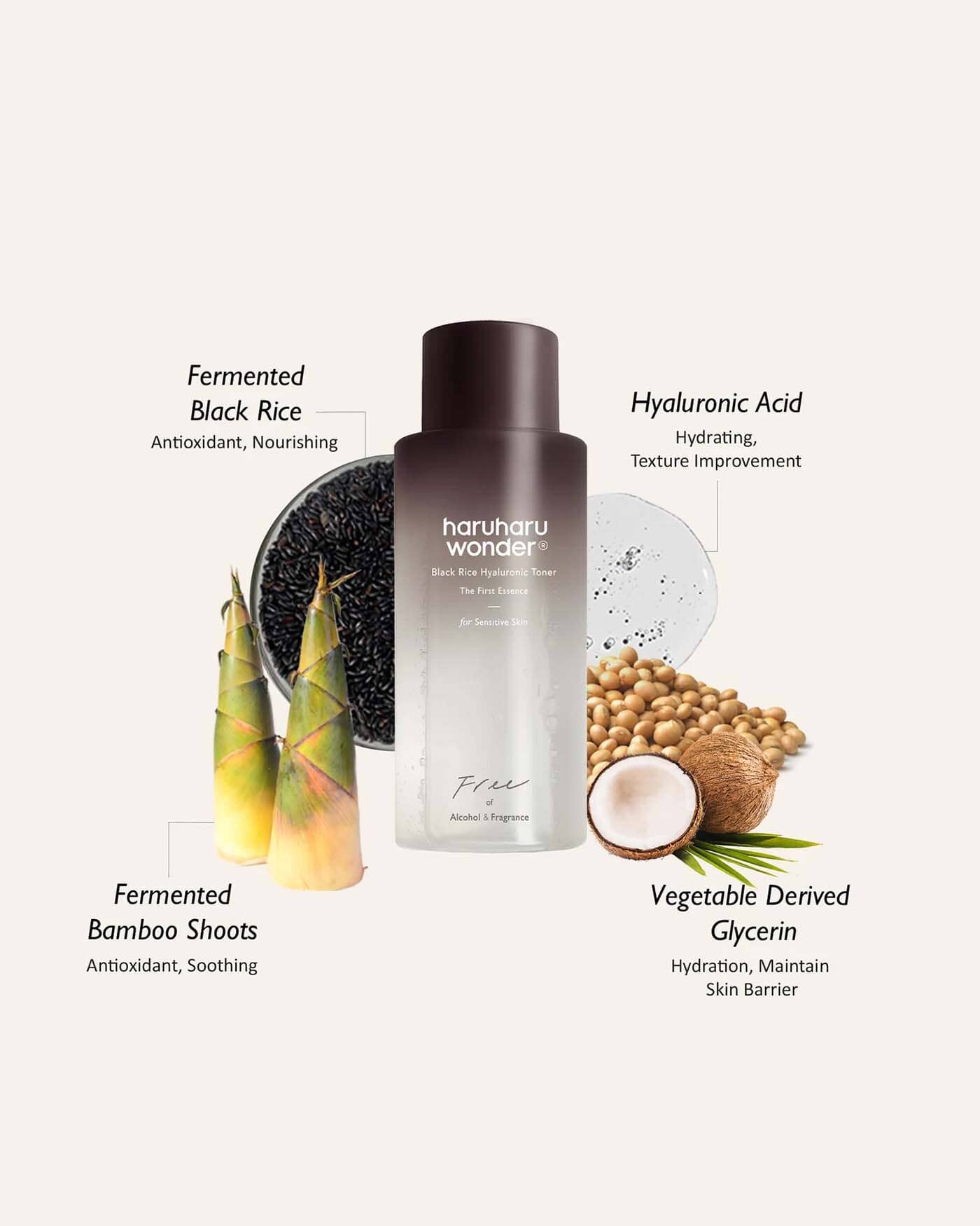 Black Rice Hyaluronic Toner For Sensitive Skin - Image 5