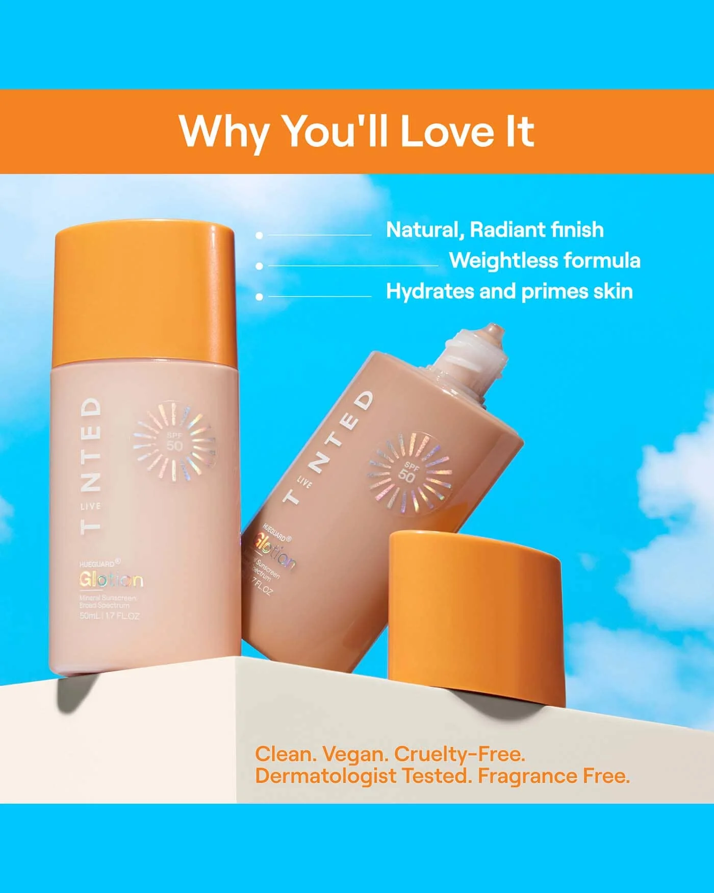 Hueguard® Glotion Mineral Sunscreen Broad Spectrum SPF 50 - Image 8