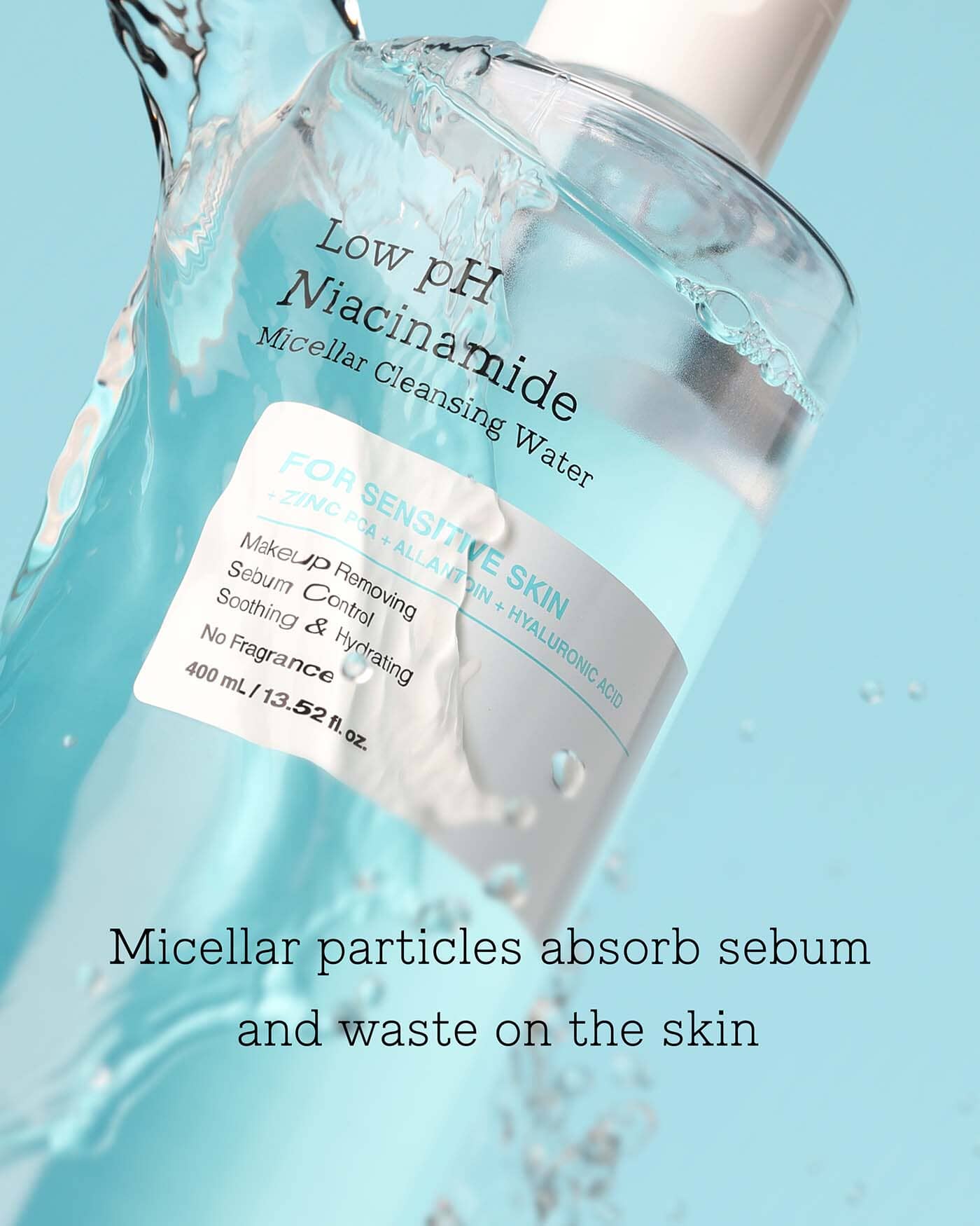 Low pH Niacinamide Micellar Cleansing Water - Image 9