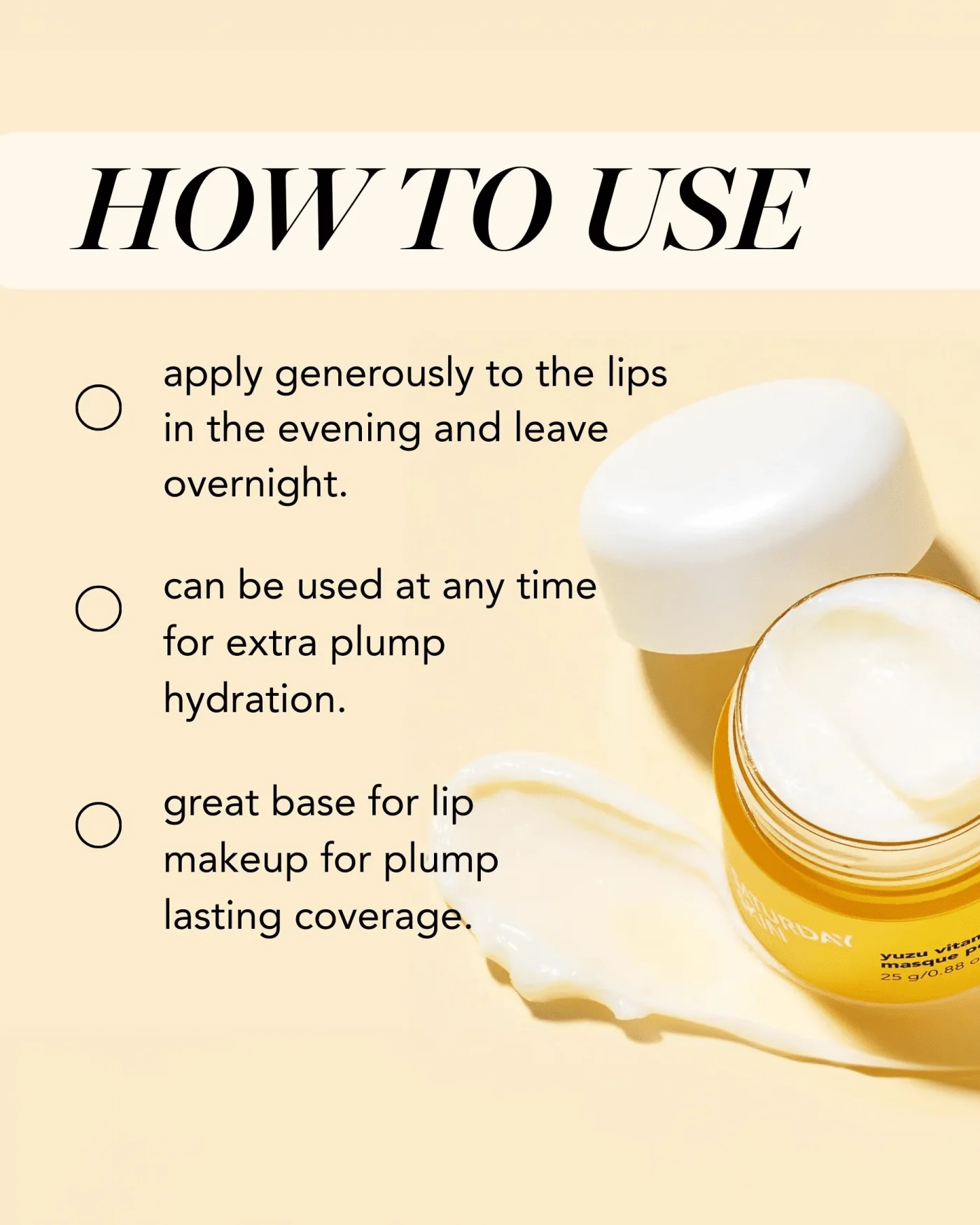 Yuzu Vitamin C Lip Mask - Image 7