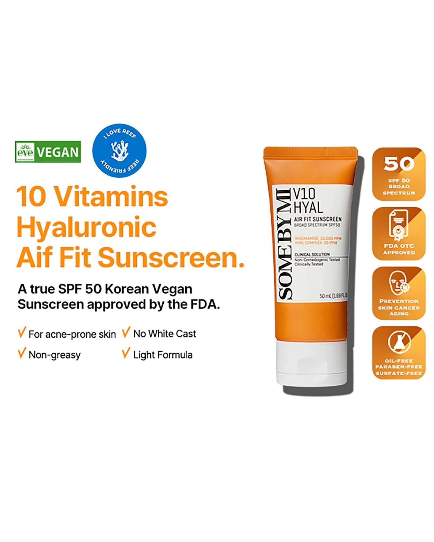 V10 Hyal Airfit Sunscreen Broad Spectrum SPF50 - Image 11