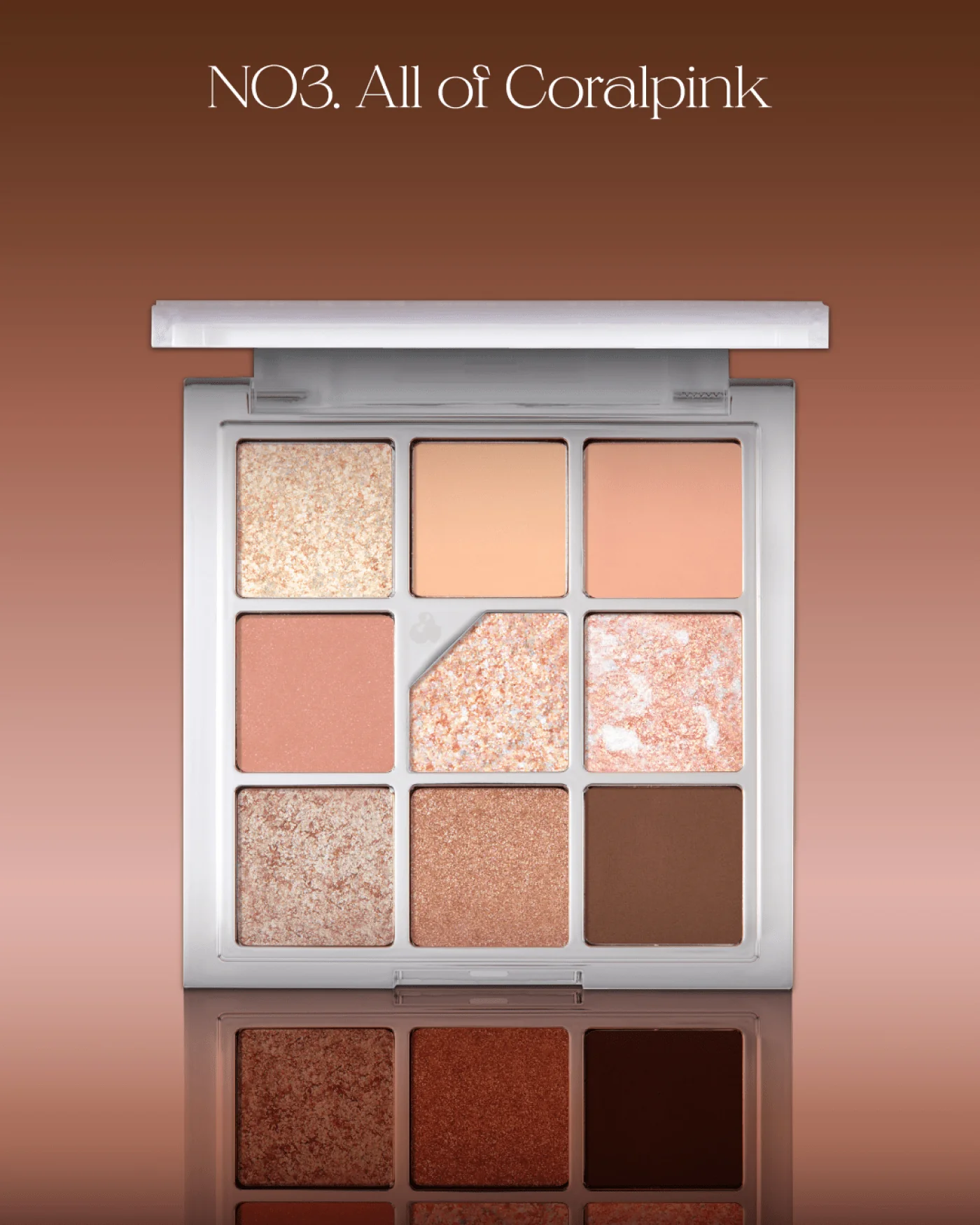 Glitterpedia Eye Palette - No3. All of Coral Pink - Image 5